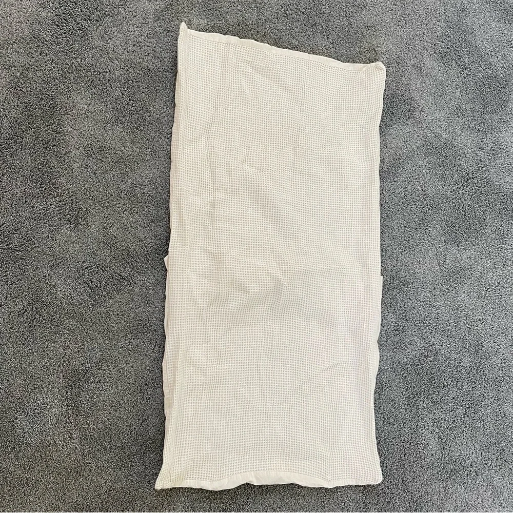 Parachute white waffle knit extra long sham pillow covers set of two